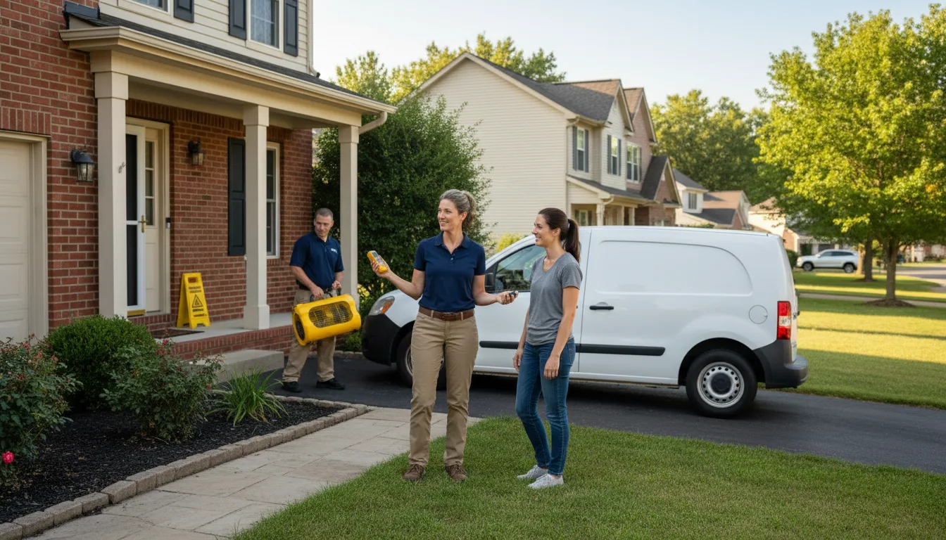 Residential water damage restoration in Jones Mills, PA